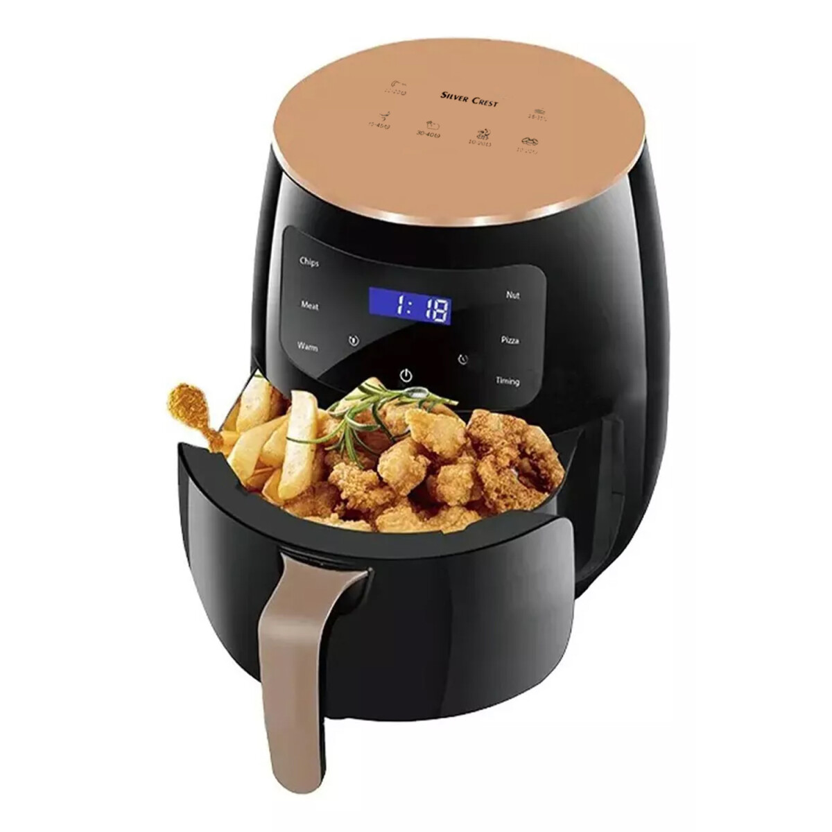 Freidora De Aire Digital Táctil 4.5l - FREIDORA LIKE 389 4,5 LTS 1400W NEGRA 