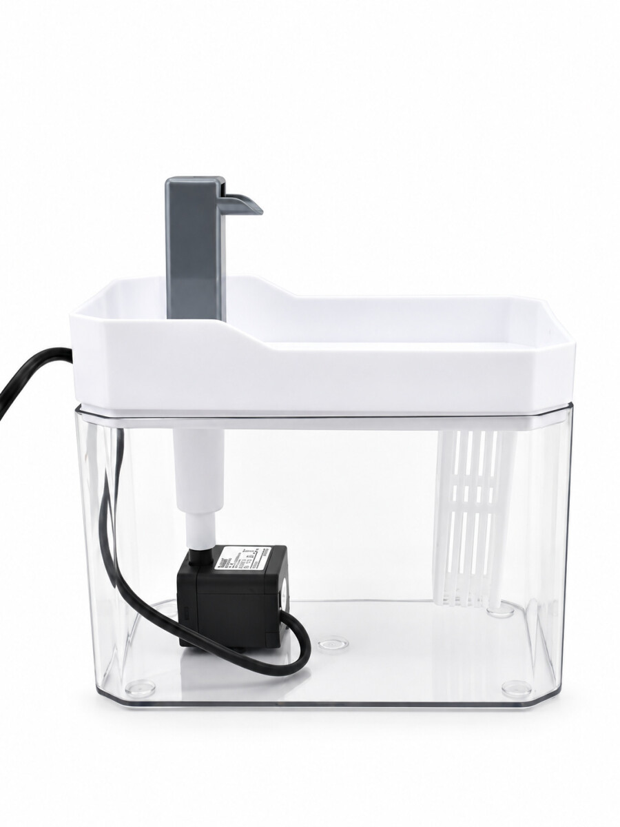 BEBEDERO FUENTE PARA GATOS - TRANSPARENTE 