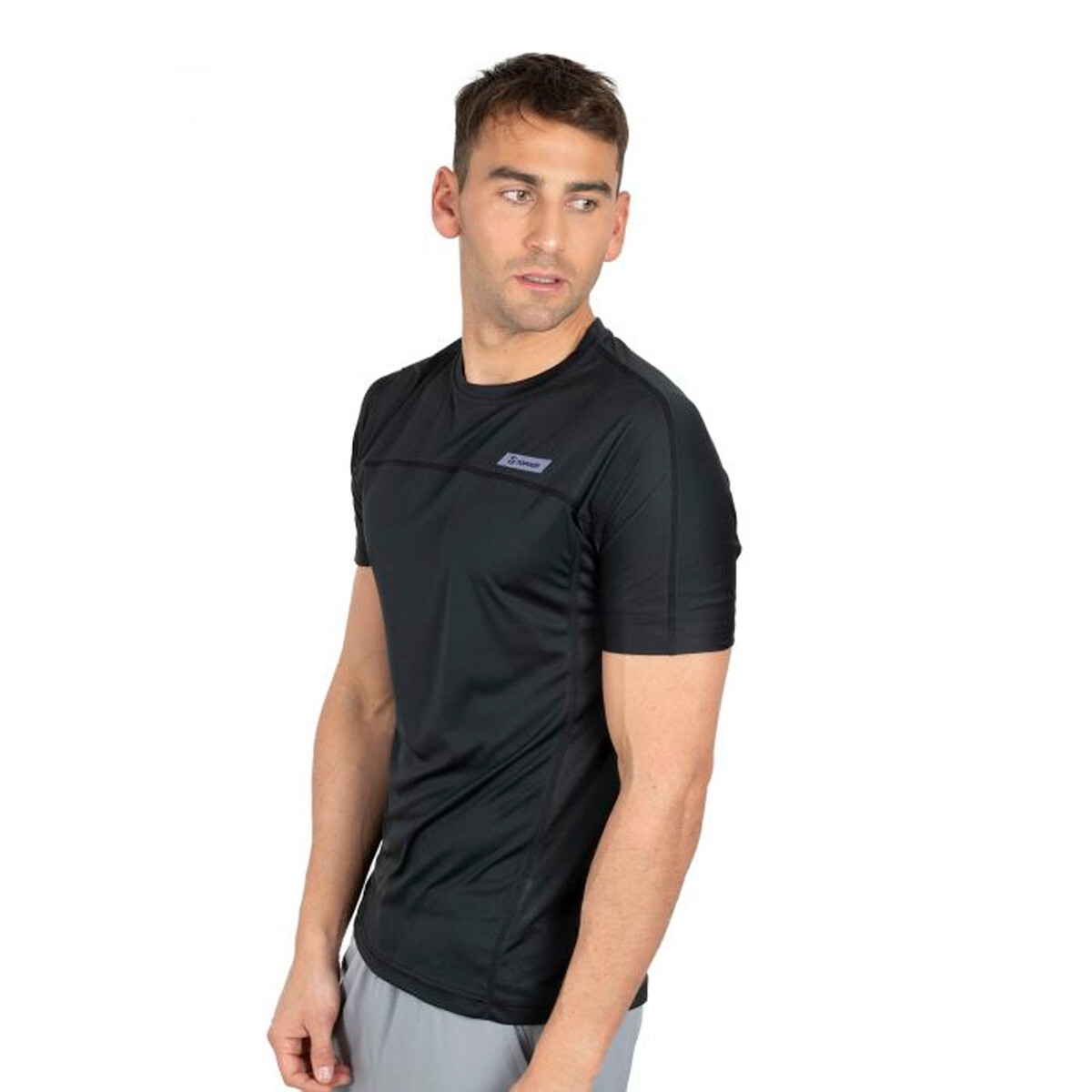 T-SHIRT RNG MEN MESH verde wave - NEGRO 