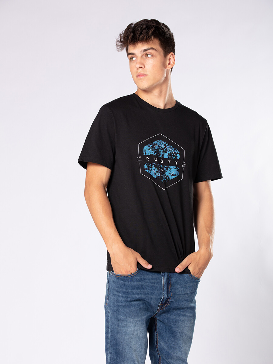 T-SHIRT BRUME RUSTY - Negro 