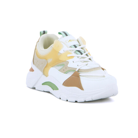 Austral Calzado Casual Sophia C/Plataforma Acordonado - Naranja-Verde Naranja-Verde