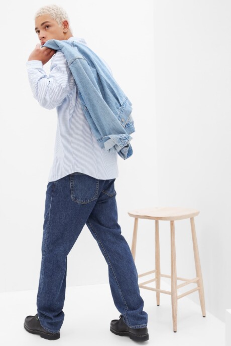 Jean Original Staight Hombre Dark Wash Indigo