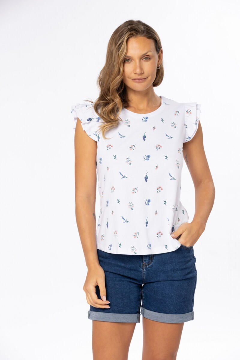 REMERA ESTAMPADA - Blanco 