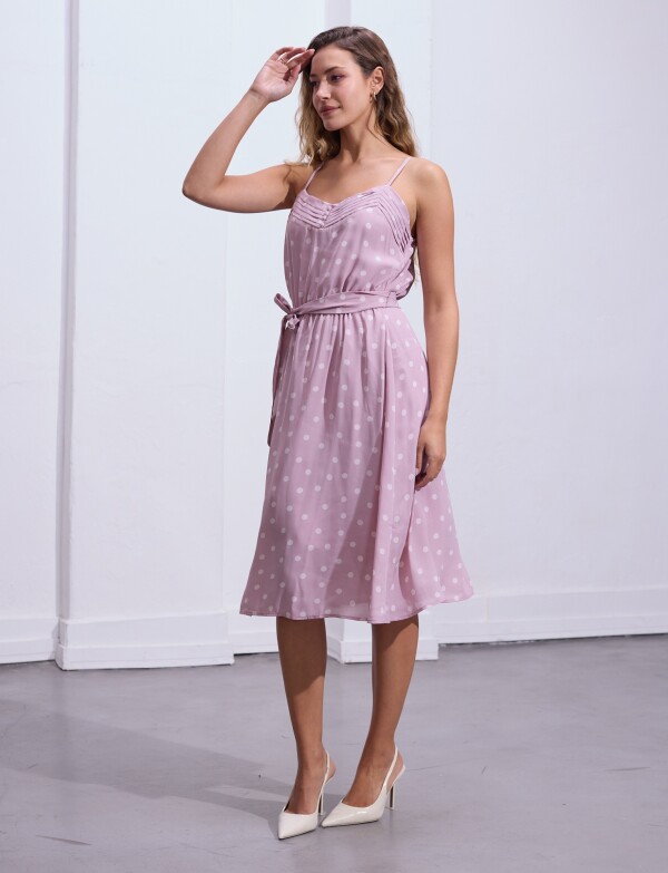 Vestido Lunares LAVANDA CLARO
