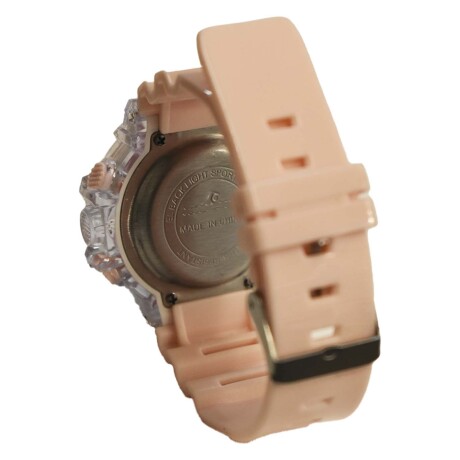 Reloj Deportivo de Pulsera Waterproof Pantalla Luz p/ Mujer Rosa