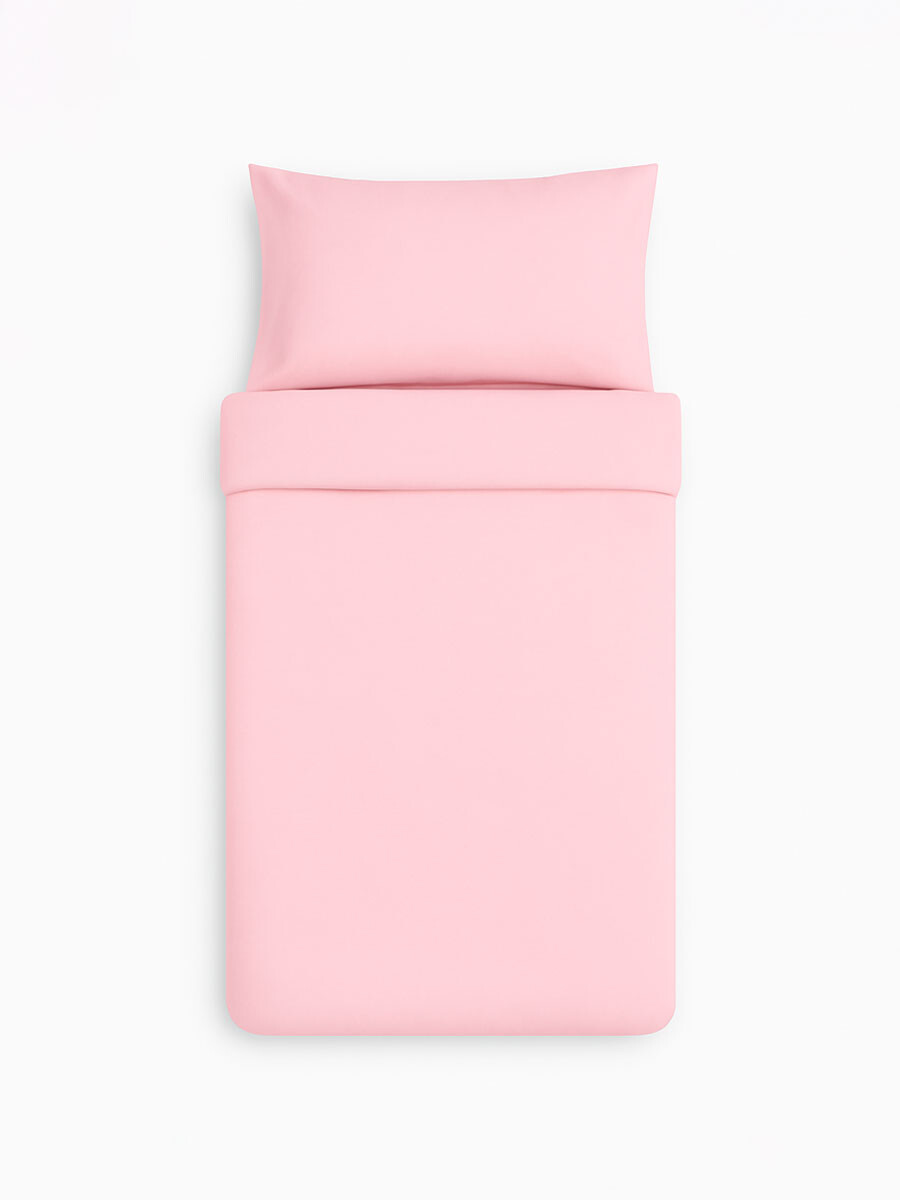 JUEGO DE SABANAS WASH 1 PLAZA - ROSADO 