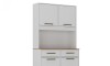 Kit mueble de cocina Pop Plus 4 puertas 2 cajones Blanco