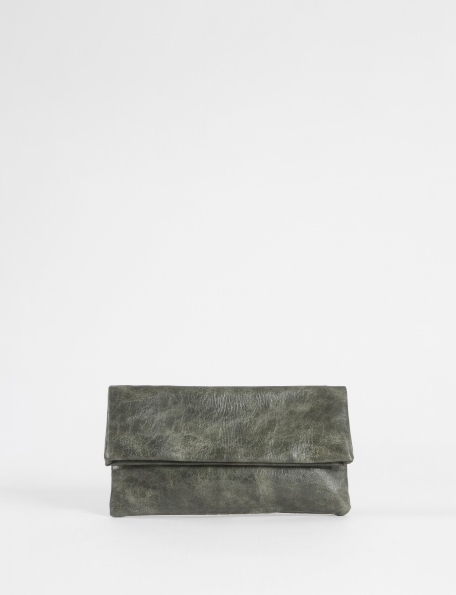 Sobre con correa removible - verde 