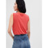 SL LINEN BLEND SHELL HULA RED