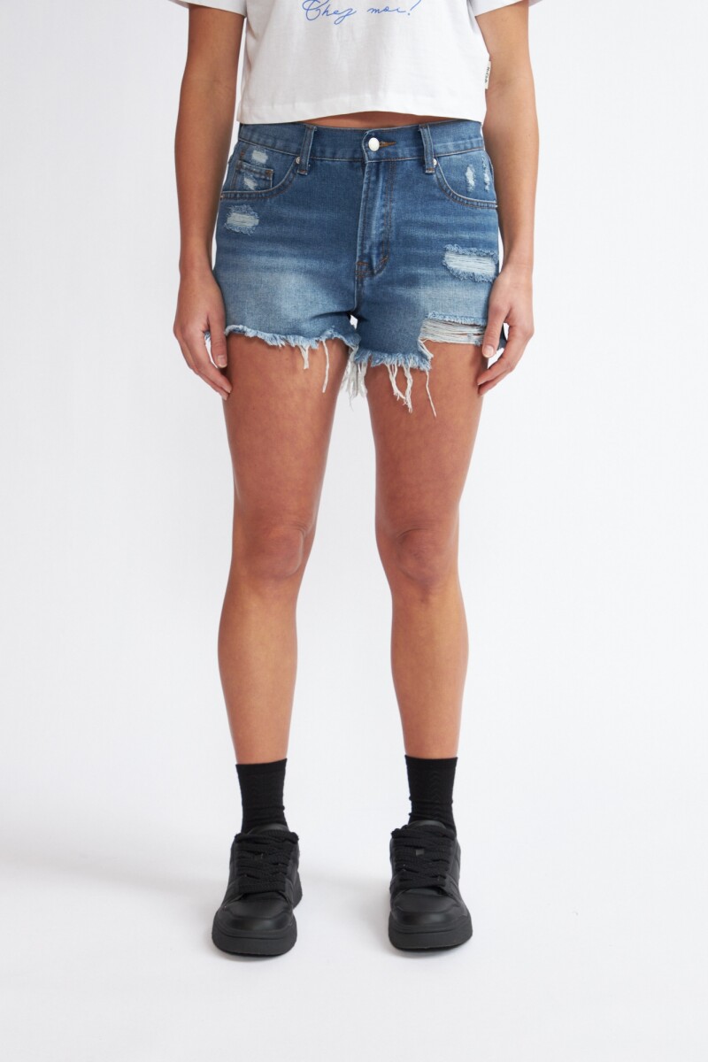 SHORT SAMANTA - AZUL MEDIUM 