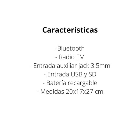Parlante bluetooth AEK S10603 6.5 pulgadas V01