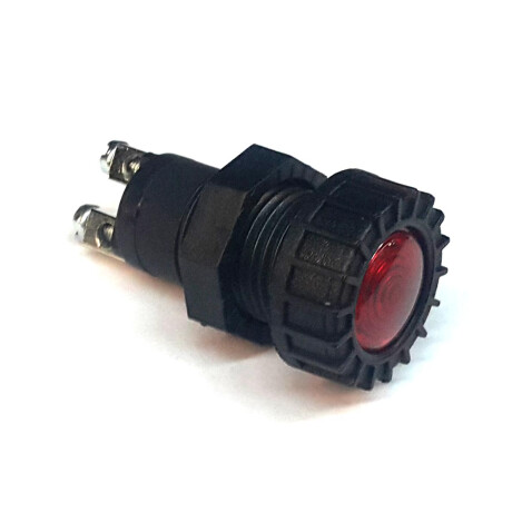LLAVE BOTON TABLERO - PILOTO TABLERO 18MM ROJO REDONDO TIPO MERIT - LLAVE BOTON TABLERO - PILOTO TABLERO 18MM ROJO REDONDO TIPO MERIT -