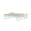 Cama Marinera Doublé 1 Plaza Madera Maciza - Linea Funcional Blanco