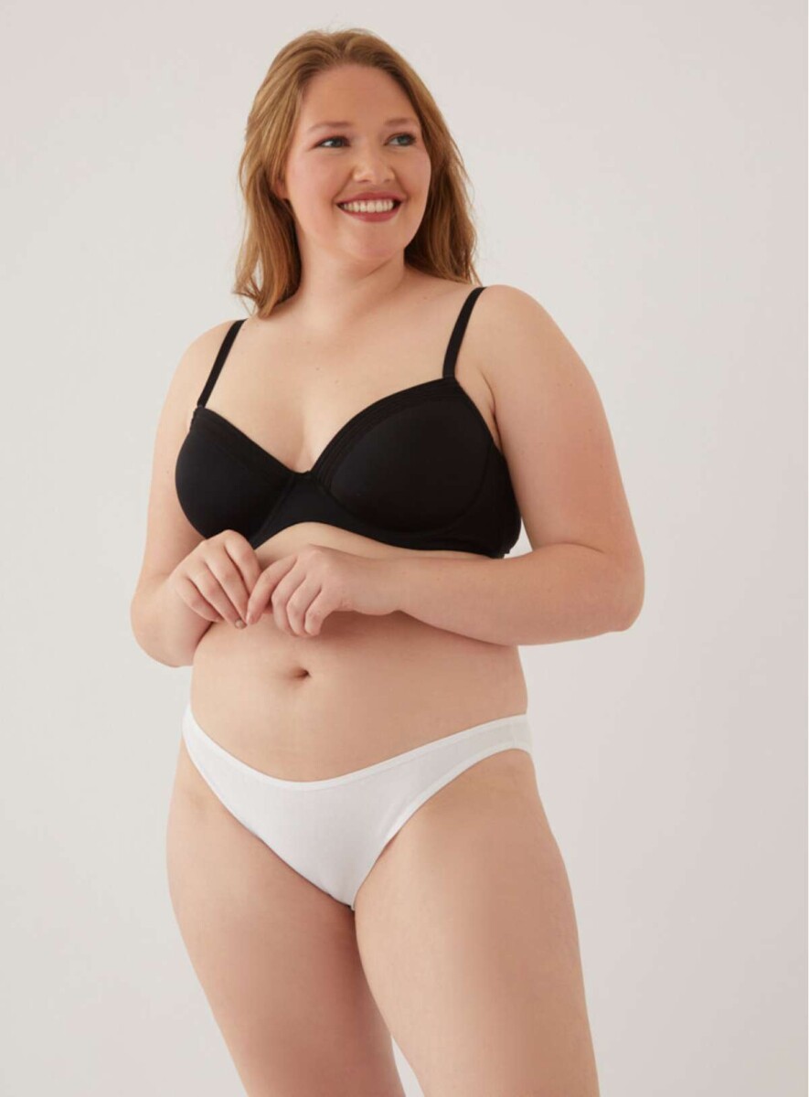 Vedetina algodón/lycra sacks - Blanco 