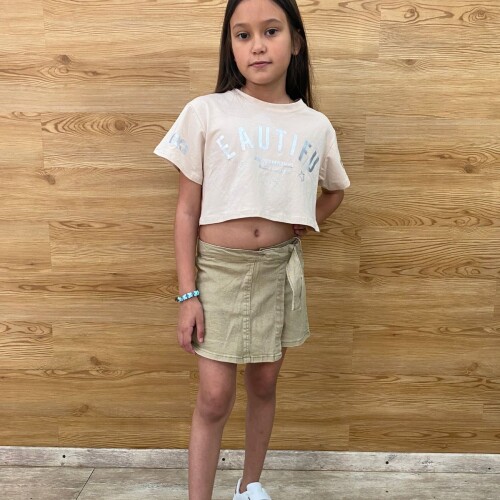Short Pollera N+ Beige