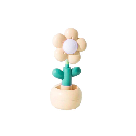 Lámpara de escritorio flor base redonda – diseño infantil Amarillo