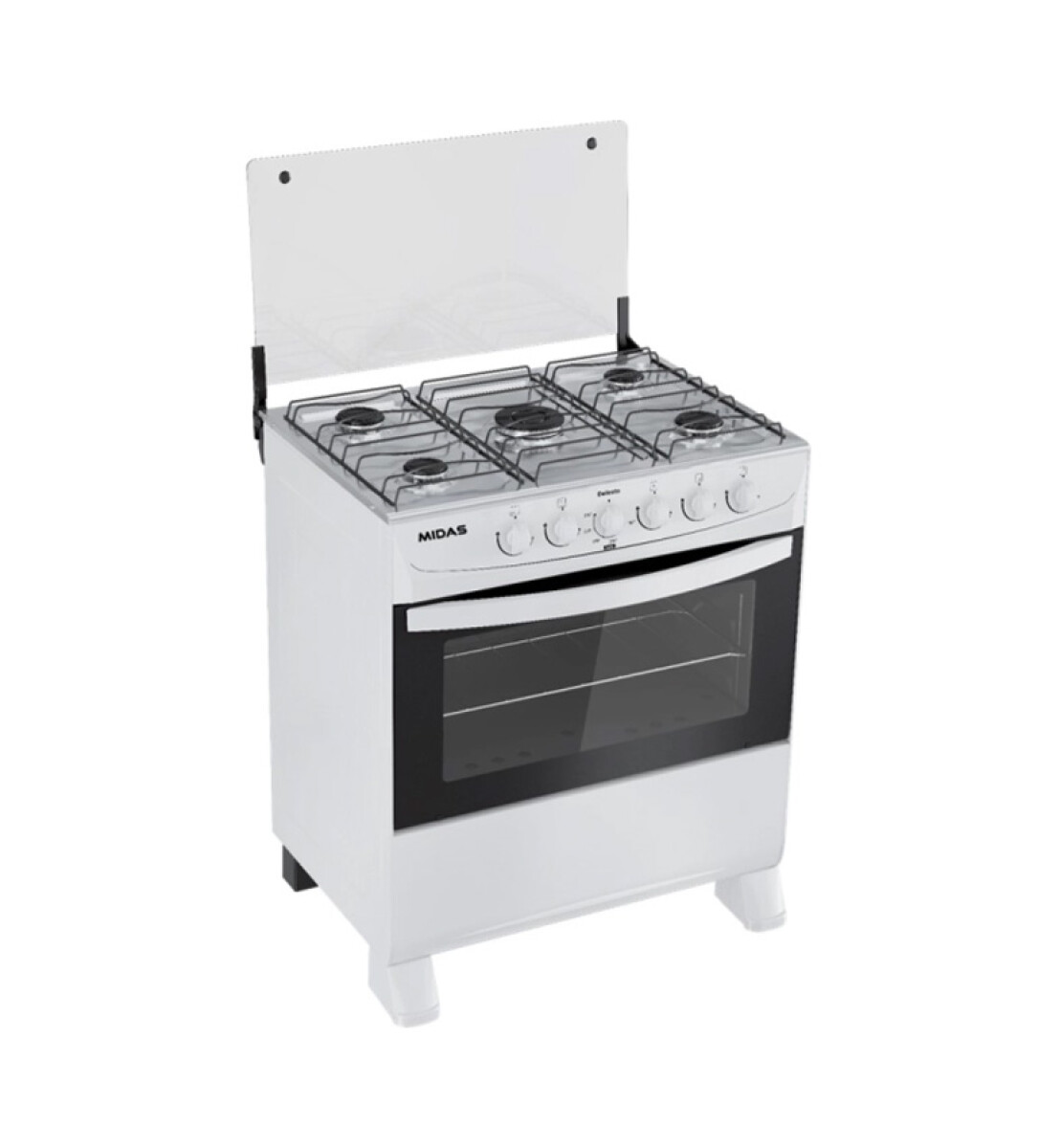 Cocina a Gas Midas Mbarete 5 Hornallas 