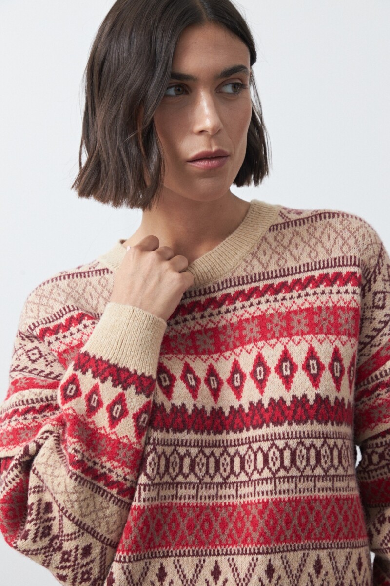 SWEATER<br /> HUANCAYO Beige Melange