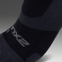 Vectr Light Cushion No Show Compression Socks - Unisex Black/titanium