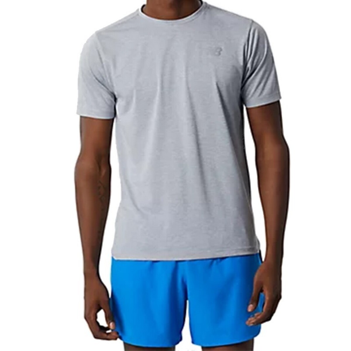 Remera New Balance Impact Run - Gris 