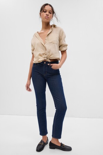 Jean Vintage Slim Mujer Dark Indigo