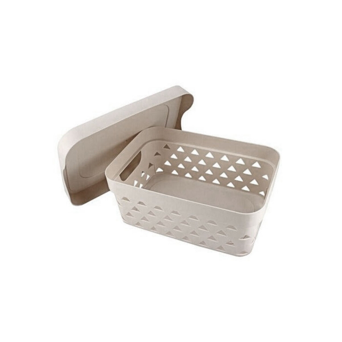 Organizador con tapa L - beige 