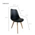 Silla De Comedor Set X4 Eames Nordica De Madera Nueva Asiento Acolchado Relleno Espuma Nuevo Imback Color Negro Silla De Comedor Set X4 Eames Nordica De Madera Nueva Asiento Acolchado Relleno Espuma Nuevo Imback Color Negro