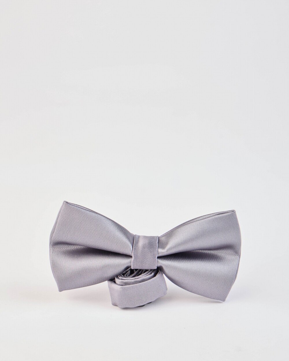 Moña Microfibra Gris Satinado