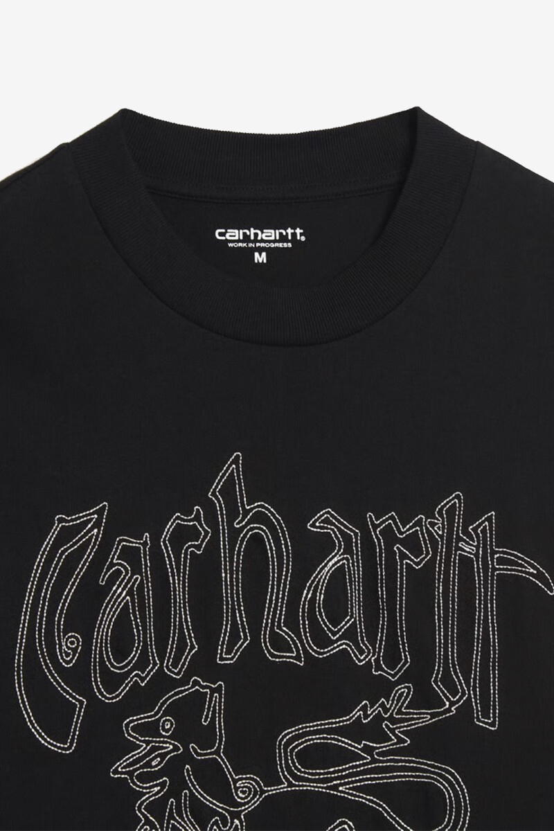 W' L/S HACKWORK T-SHIRT Negro
