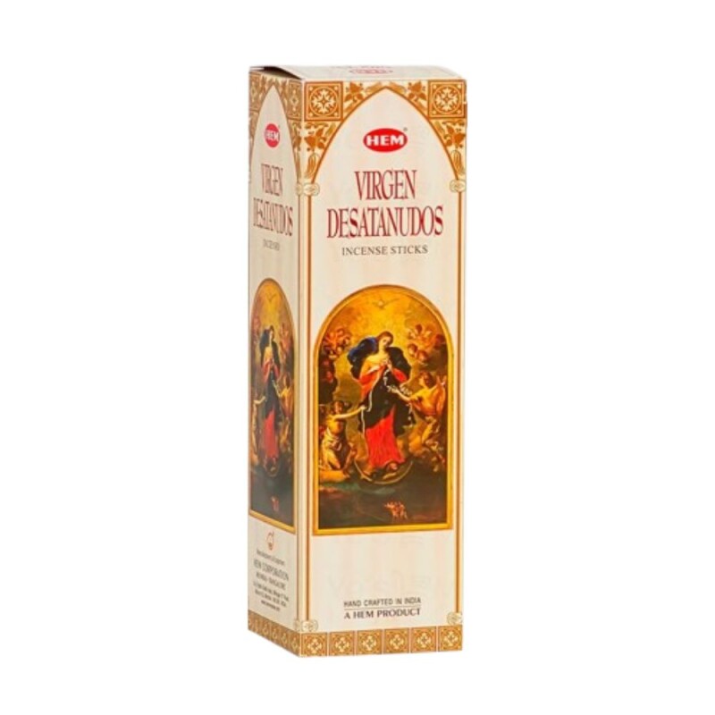INCIENSO HEM CAJA DE CARBÓN X25 Virgen Ma. Desatanudos