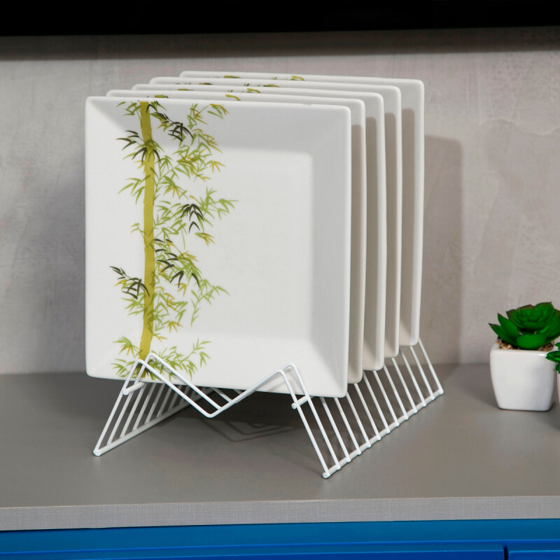 Soporte para platos vertical BLANCO
