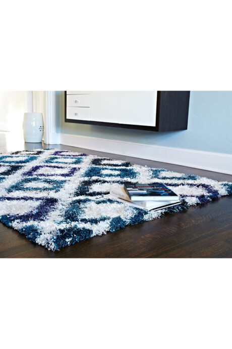 BARCELONA SHAGS ALFOMBRA BARCELONA IVORY/SAPPHIRE 158X235 CM