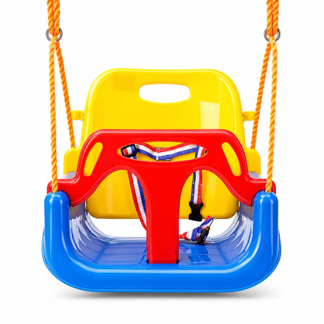 Hamaca Infantil 3en1 Adaptable Bebé Niño Plástico c/Cuerdas Azul