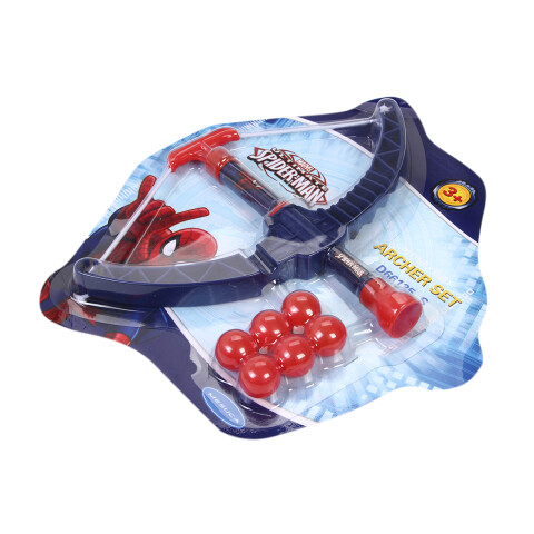 Juguete Set Arco Y Flecha Spiderman 28 Cm Con 6 Bolitas U
