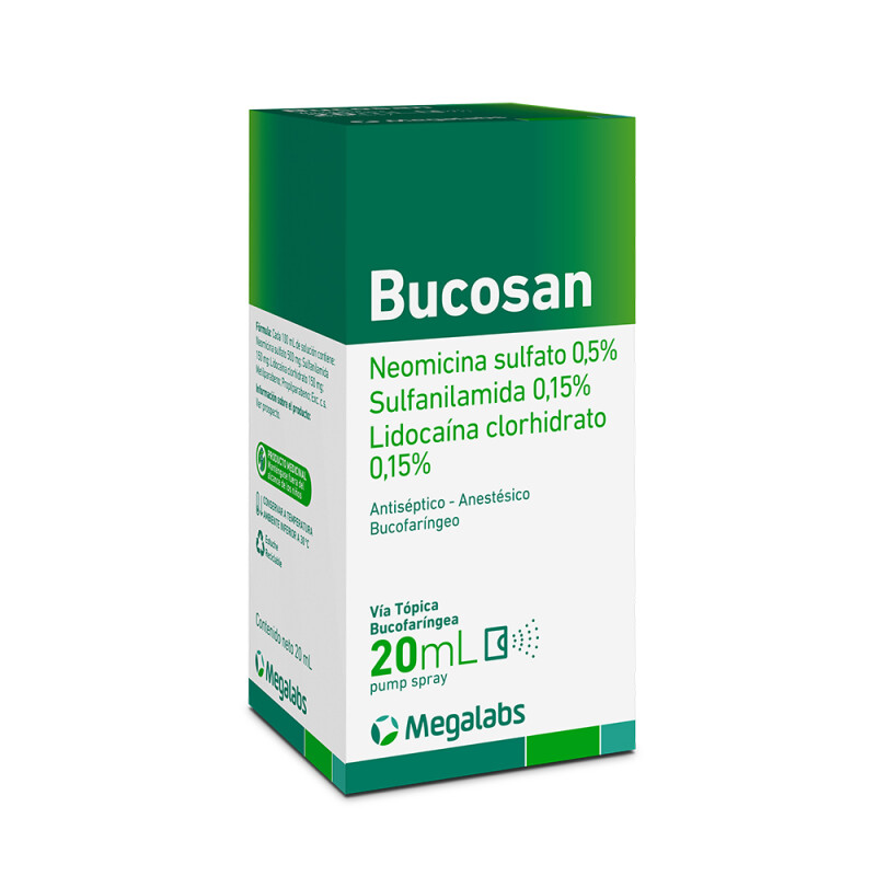 Bucosan Pump Spray 20 Ml. Bucosan Pump Spray 20 Ml.