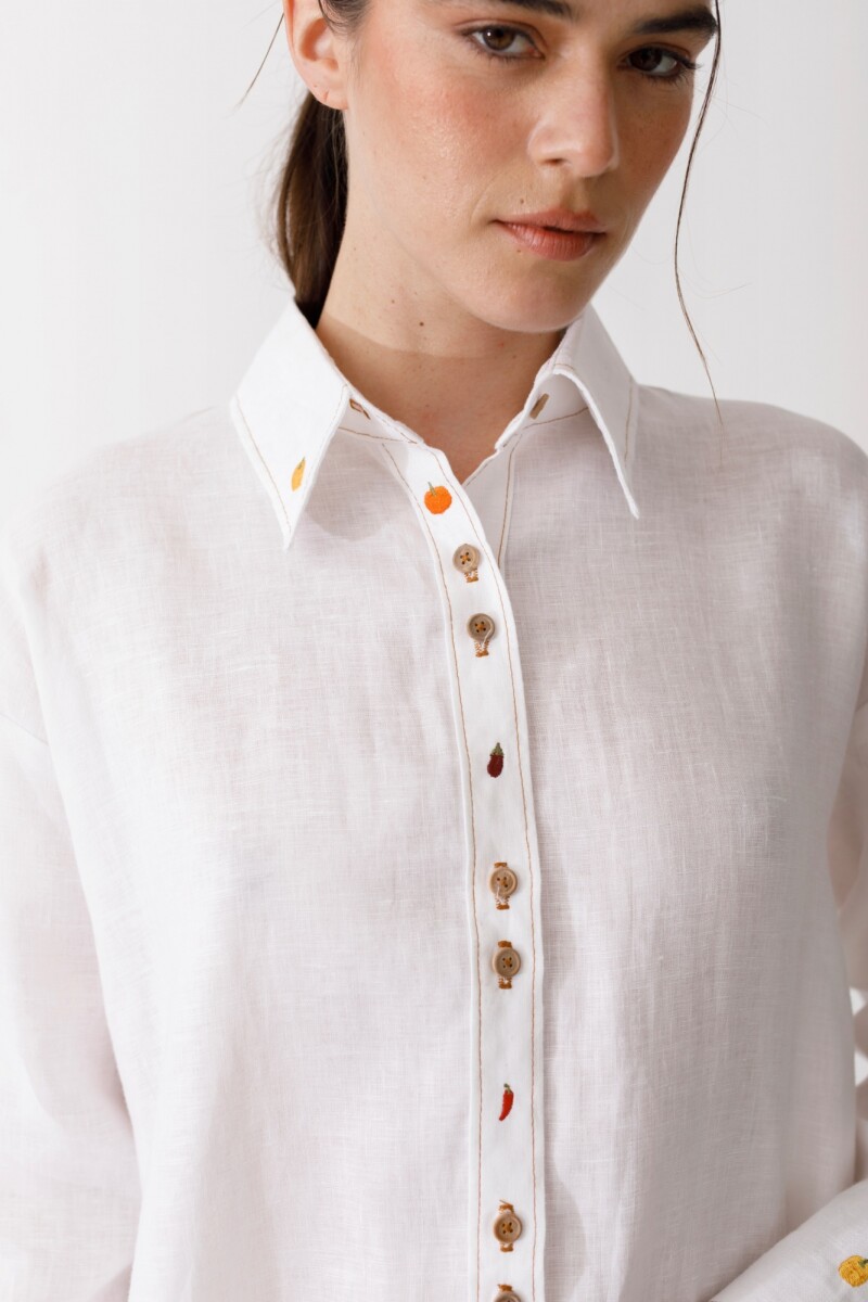 PRE VENTA CAMISA ONDA FRUIT Blanco