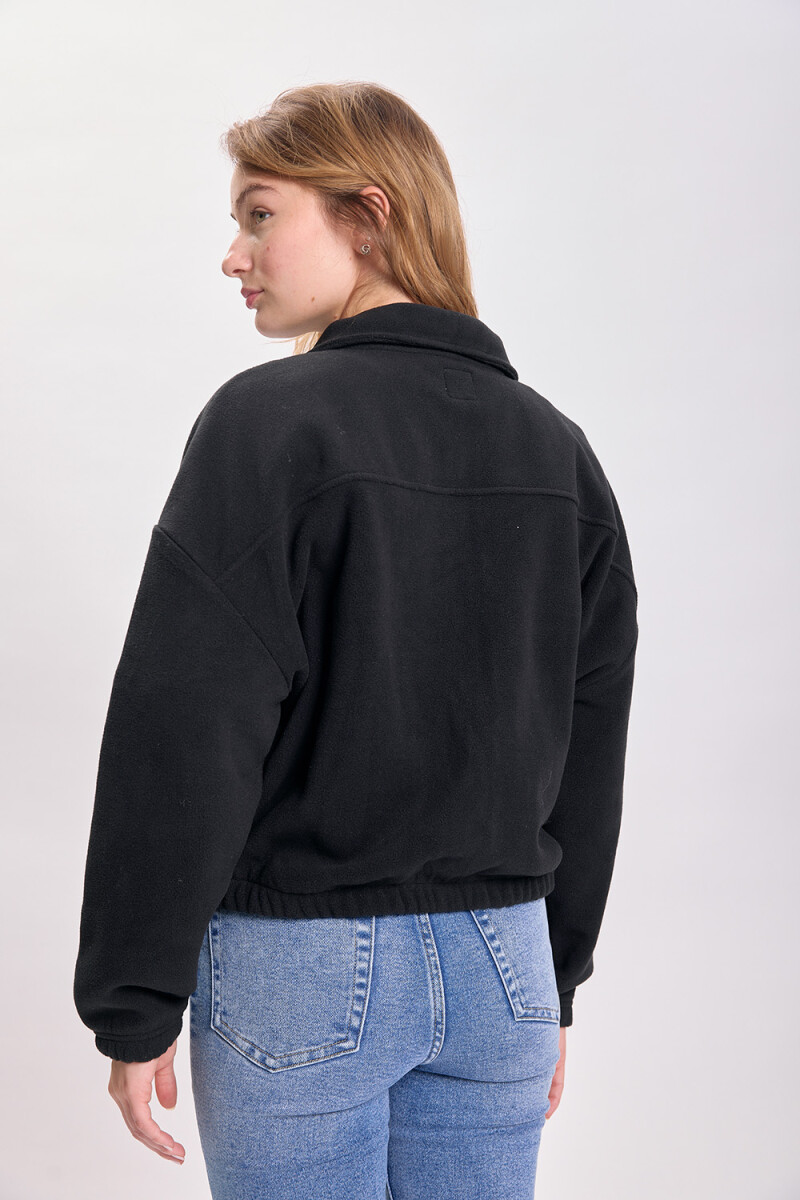 Campera polar Negro