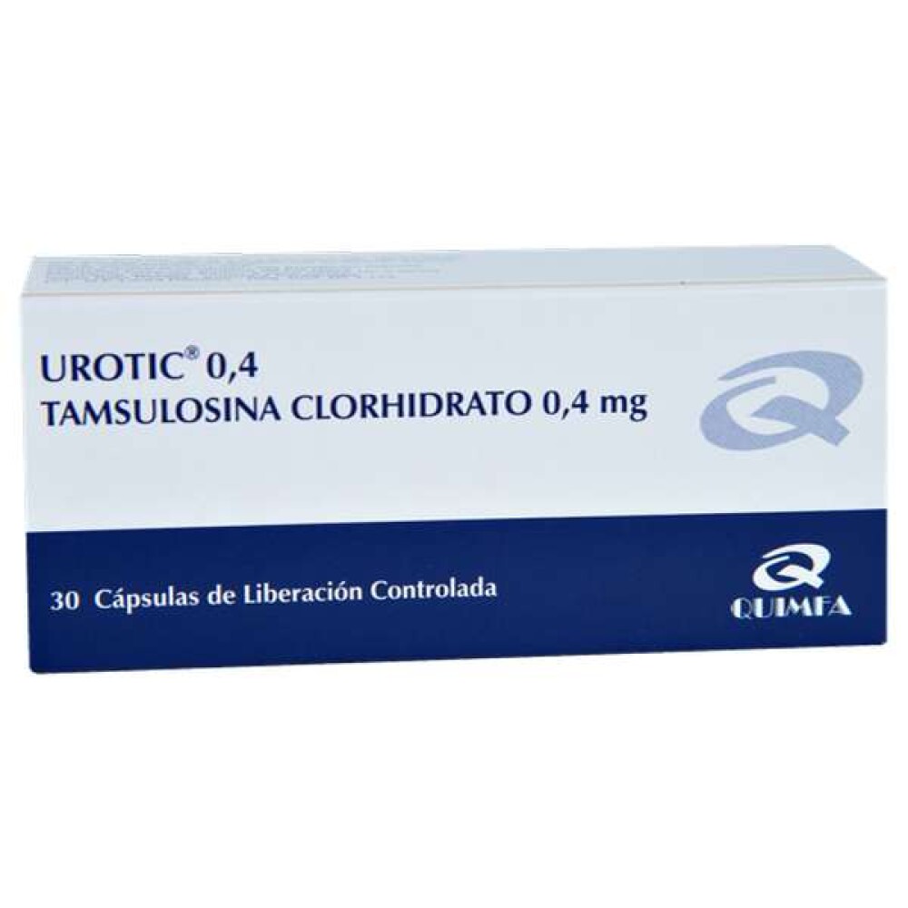 UROTIC 0,4 MG. CJ X 30 CÁPS. única