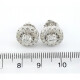 Caravanas Oro Blanco 18K Con Brillantes Caravanas Oro Blanco 18K Con Brillantes