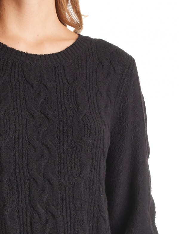 Buzo Soft Trenzas NEGRO