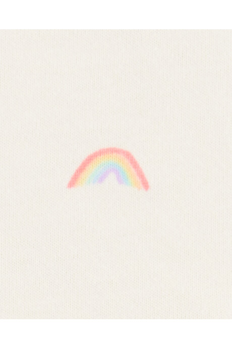 Set dos piezas de algodón, monito bombachudo y vestido, diseño arcoíris Set dos piezas de algodón, monito bombachudo y vestido, diseño arcoíris