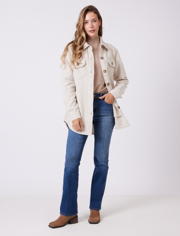 Shacket 2 Bolsillos BEIGE