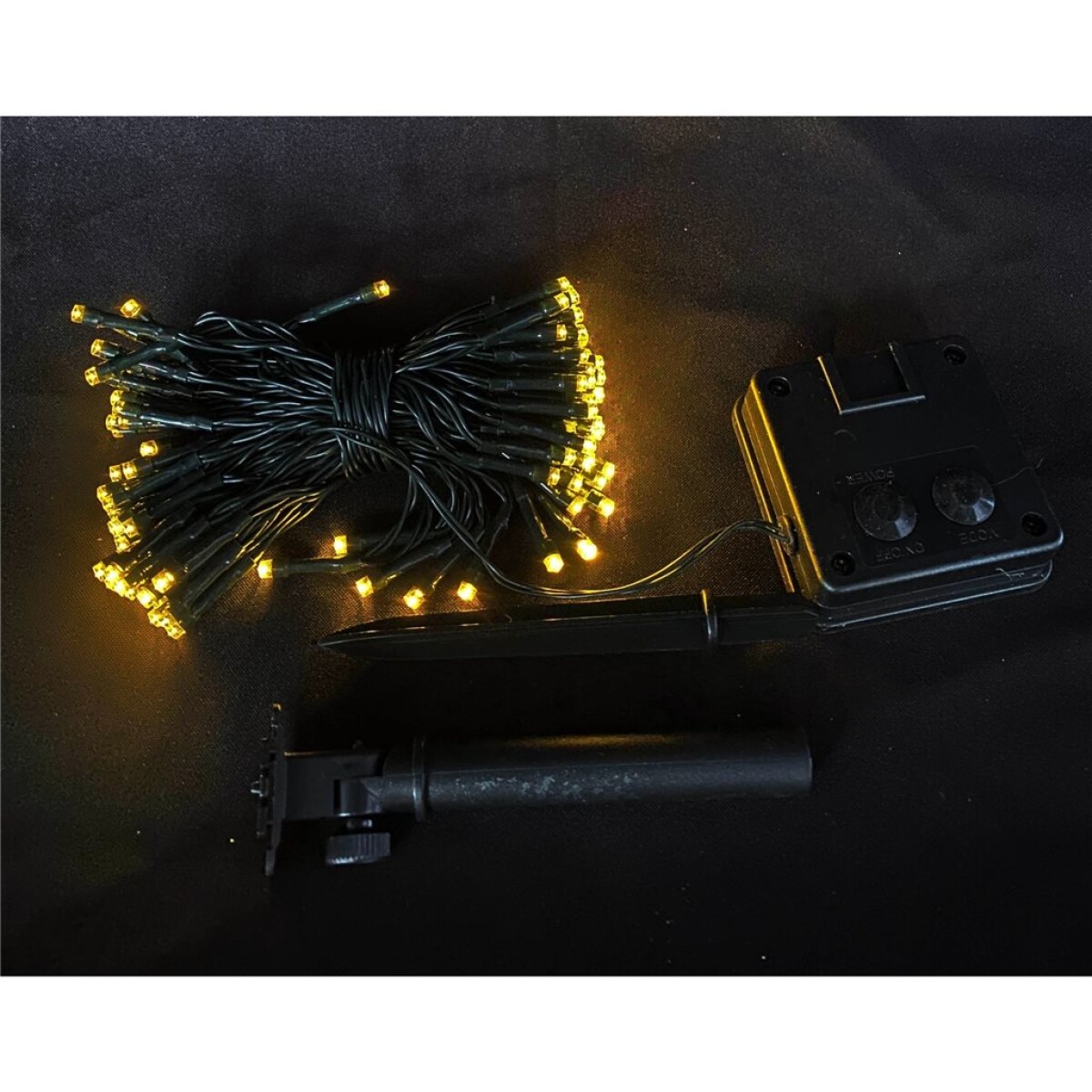 GUIA LUCES LED 100 SOLARES CALIDAS C/V 
