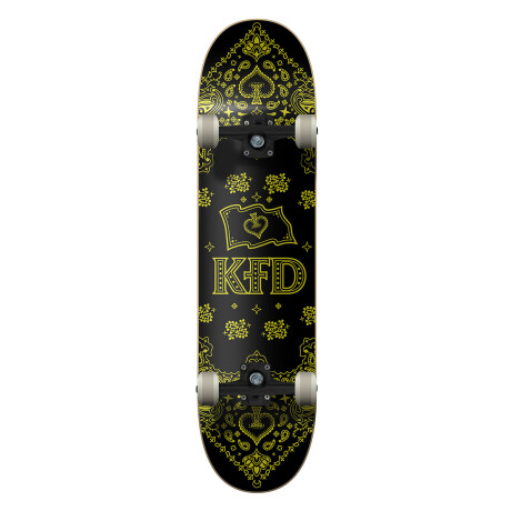 Skate Completo KFD Progressive Premium - Bandana Foil 7.75" - Gold Skate Completo KFD Progressive Premium - Bandana Foil 7.75" - Gold