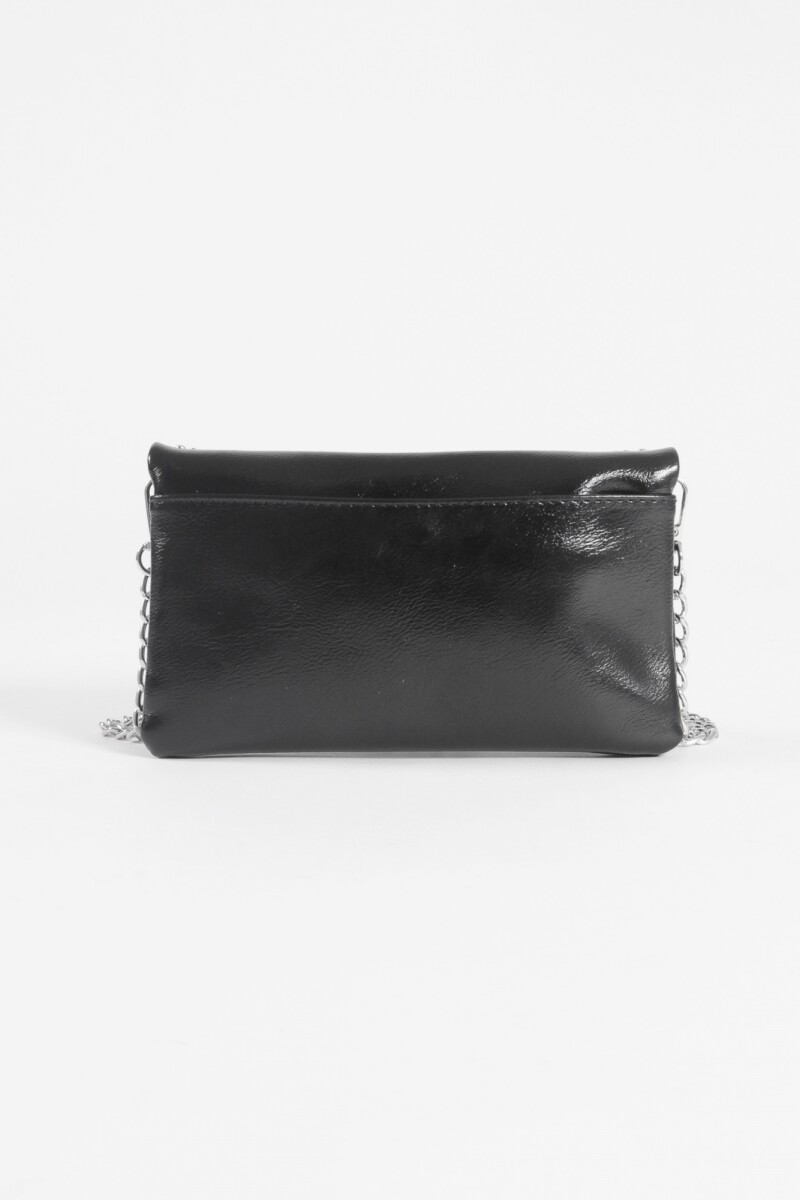 Bandolera party shinny con tachas negro
