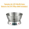 Balanza de Cocina Digital Cuori 5kg Inox + Bowl Extraíble Balanza de Cocina Digital Cuori 5kg Inox + Bowl Extraíble