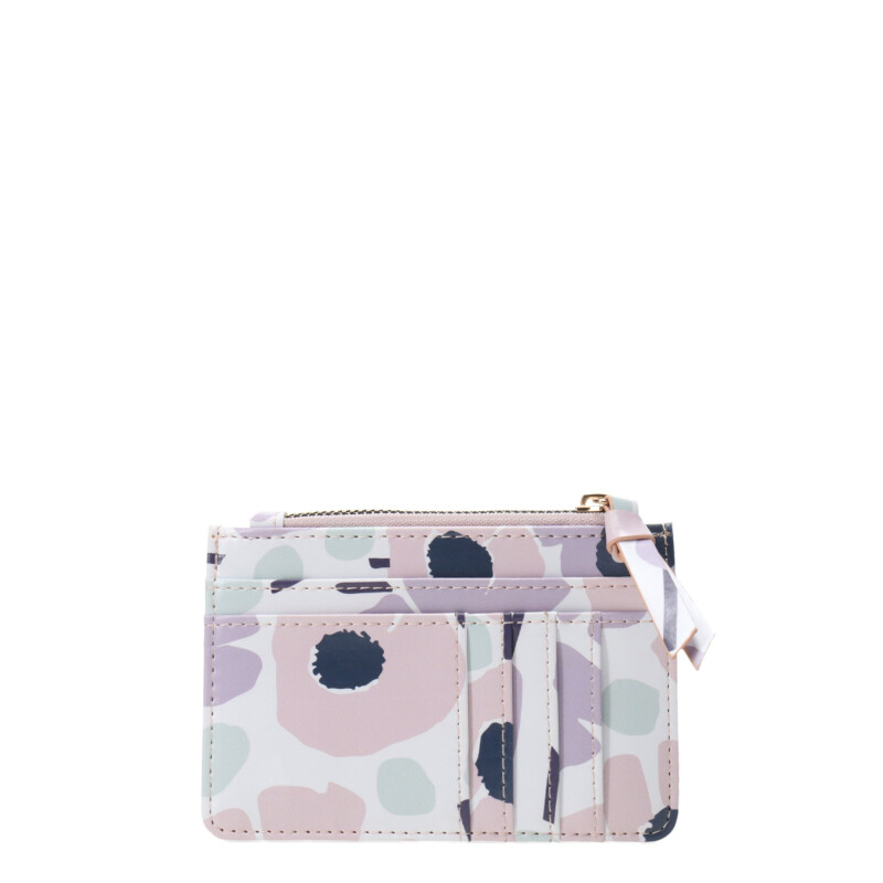 Billetera Miss Carol Naro Con Estampado Multicolor