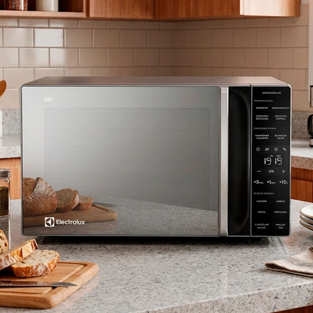 MICROONDAS ELECTROLUX 25-LITROS GRIS EMDY25S0MXM 25L