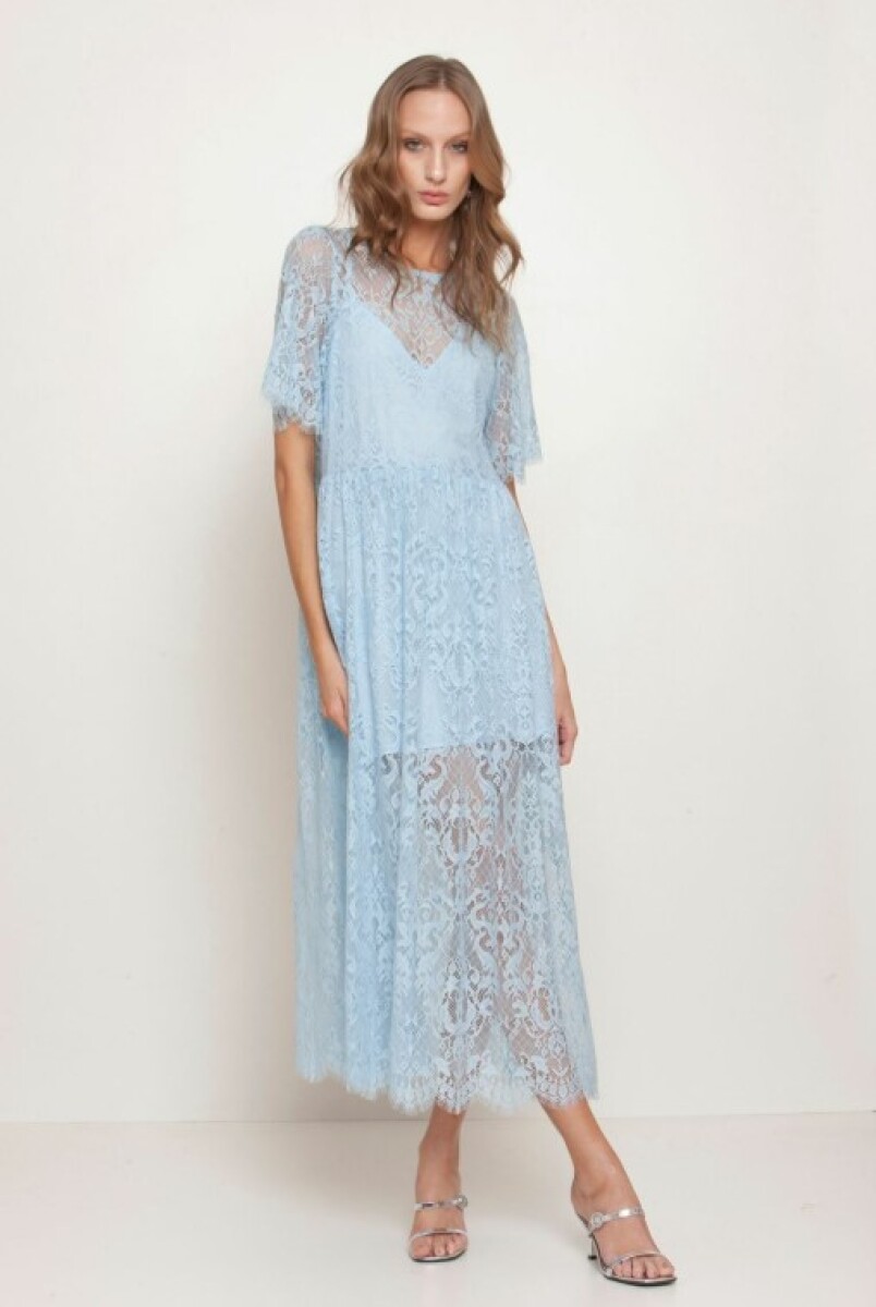 Vestido Fabia - Celeste 