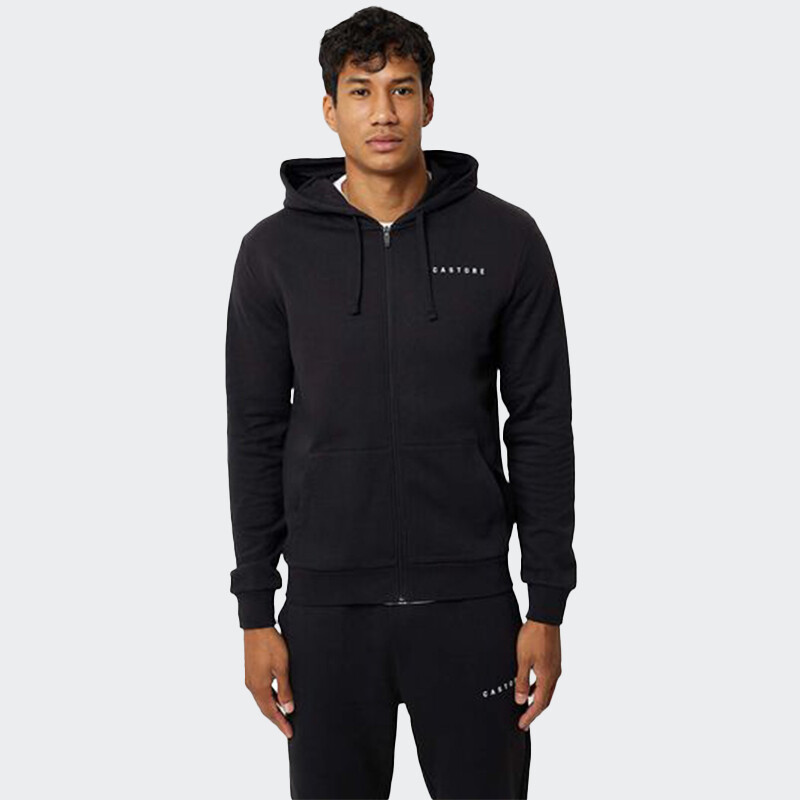 Campera Castore Zip Through Negro